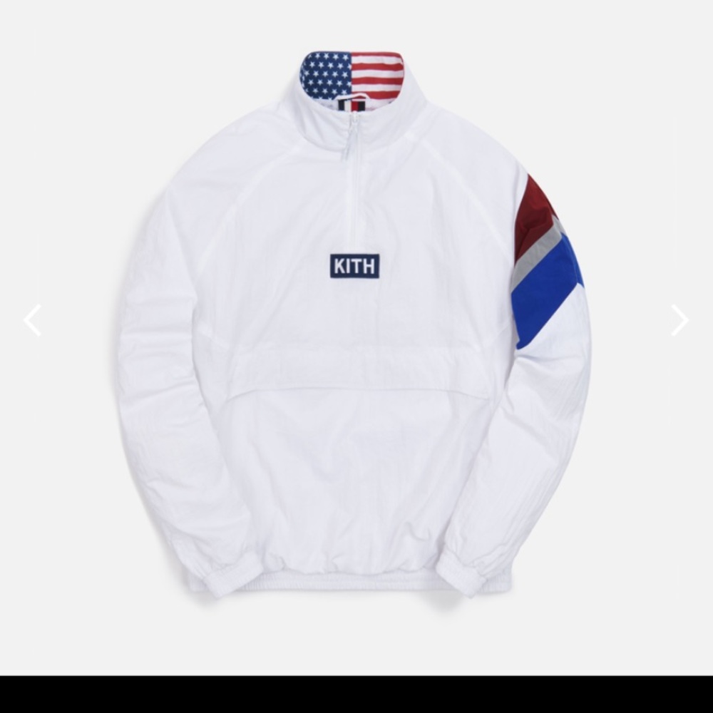 Kith Retro Quarter Zip Track Jacket (White - M)